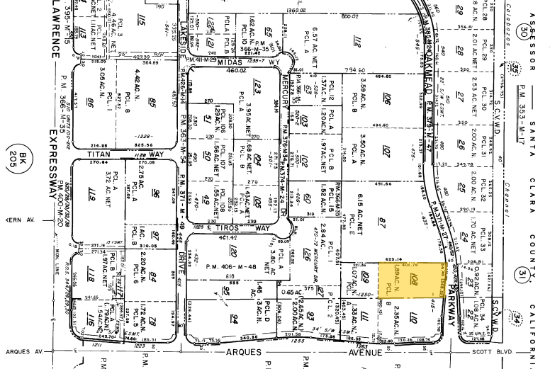 415 Oakmead Pky, Sunnyvale, CA for lease - Plat Map - Image 2 of 6