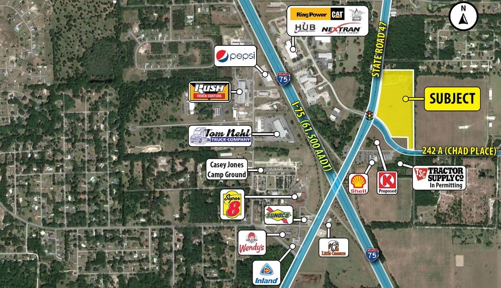 I-75 & SR 47, Lake City, FL for lease - Building Photo - Image 1 of 2