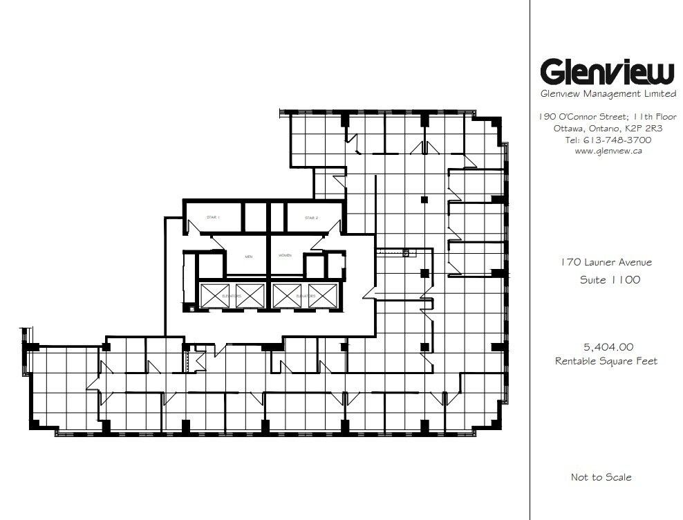 170 Laurier Ave W, Ottawa, ON for lease Floor Plan- Image 1 of 1