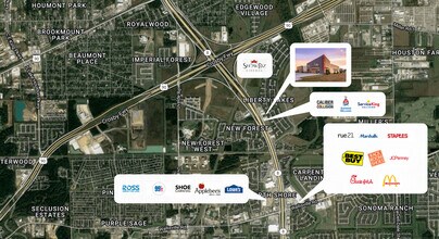 6750 E Sam Houston Pky N, Houston, TX - AÉRIEN Vue de la carte