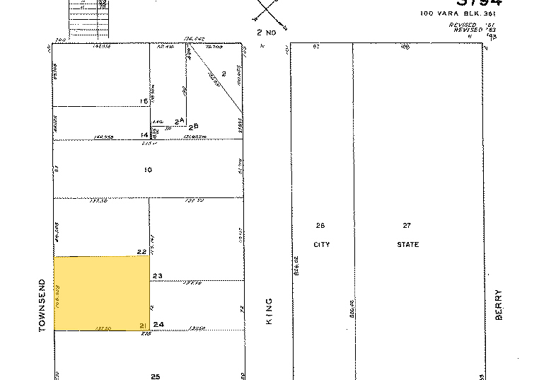 139 Townsend St, San Francisco, CA à louer - Plan cadastral - Image 2 de 3