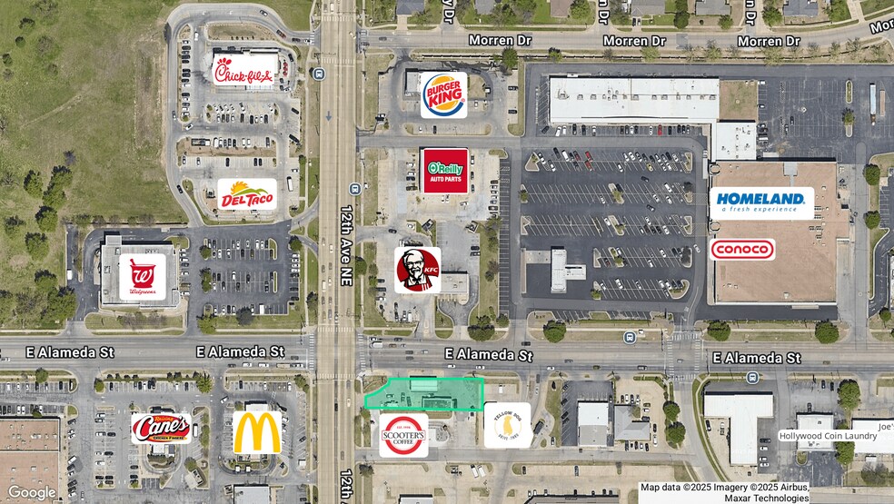 1200 Alameda Street, Norman, OK for lease - Aerial - Image 2 of 2