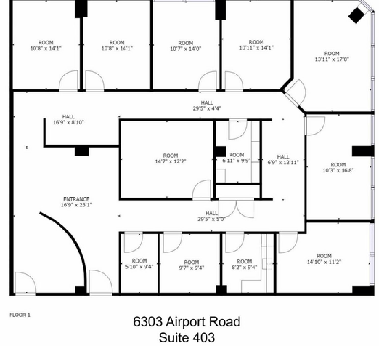 6299 Airport Rd, Mississauga, ON à louer Plan d’étage- Image 1 de 1