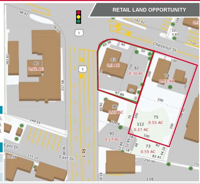 107-117 Chestnut St, North Attleboro, MA for sale - Plat Map - Image 1 of 1