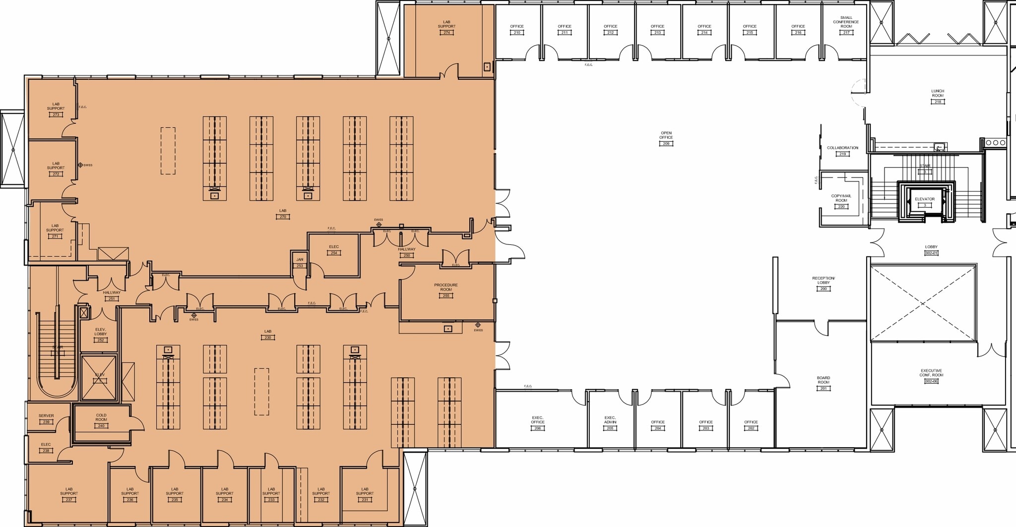 3545-3575 John Hopkins Ct, San Diego, CA for lease Floor Plan- Image 1 of 1