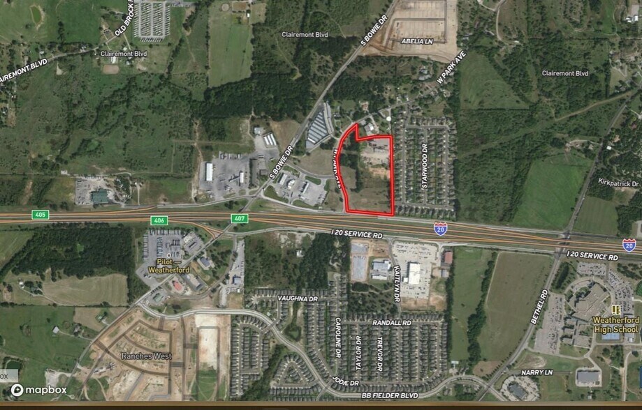 1015 W Park Ave, Weatherford, TX à vendre - Aérien - Image 2 de 2