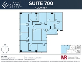 11 E Adams St, Chicago, IL for lease Floor Plan- Image 1 of 10