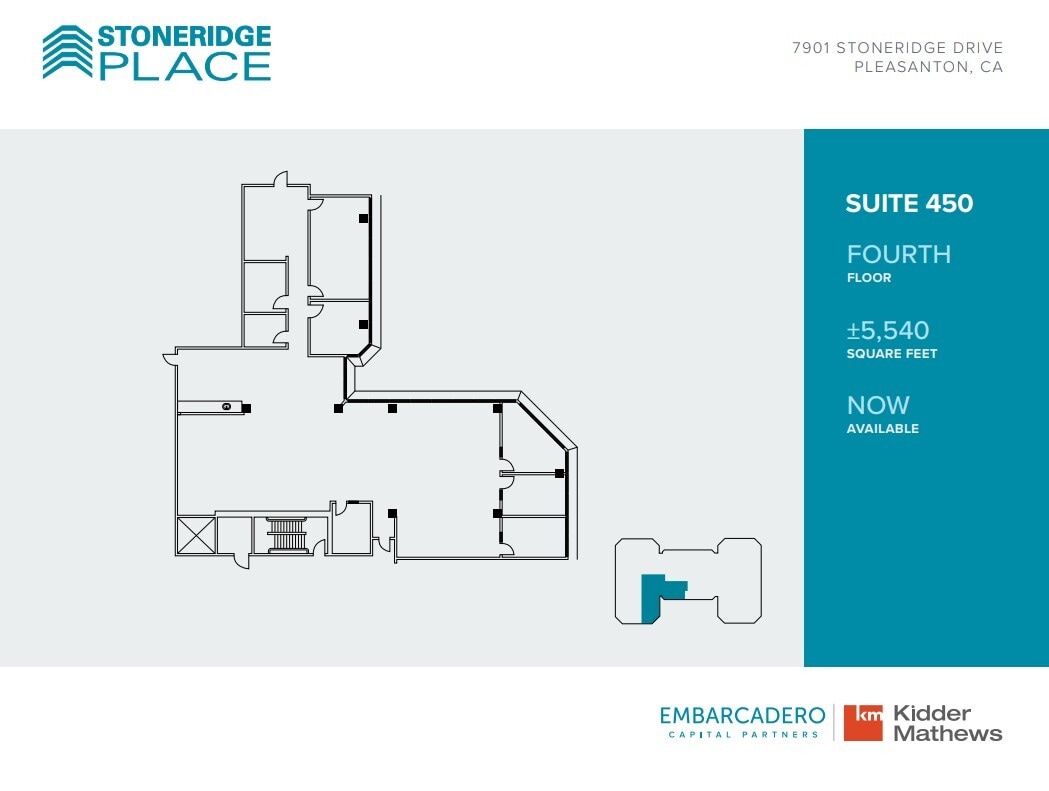 7901 Stoneridge Dr, Pleasanton, CA for lease Floor Plan- Image 1 of 1