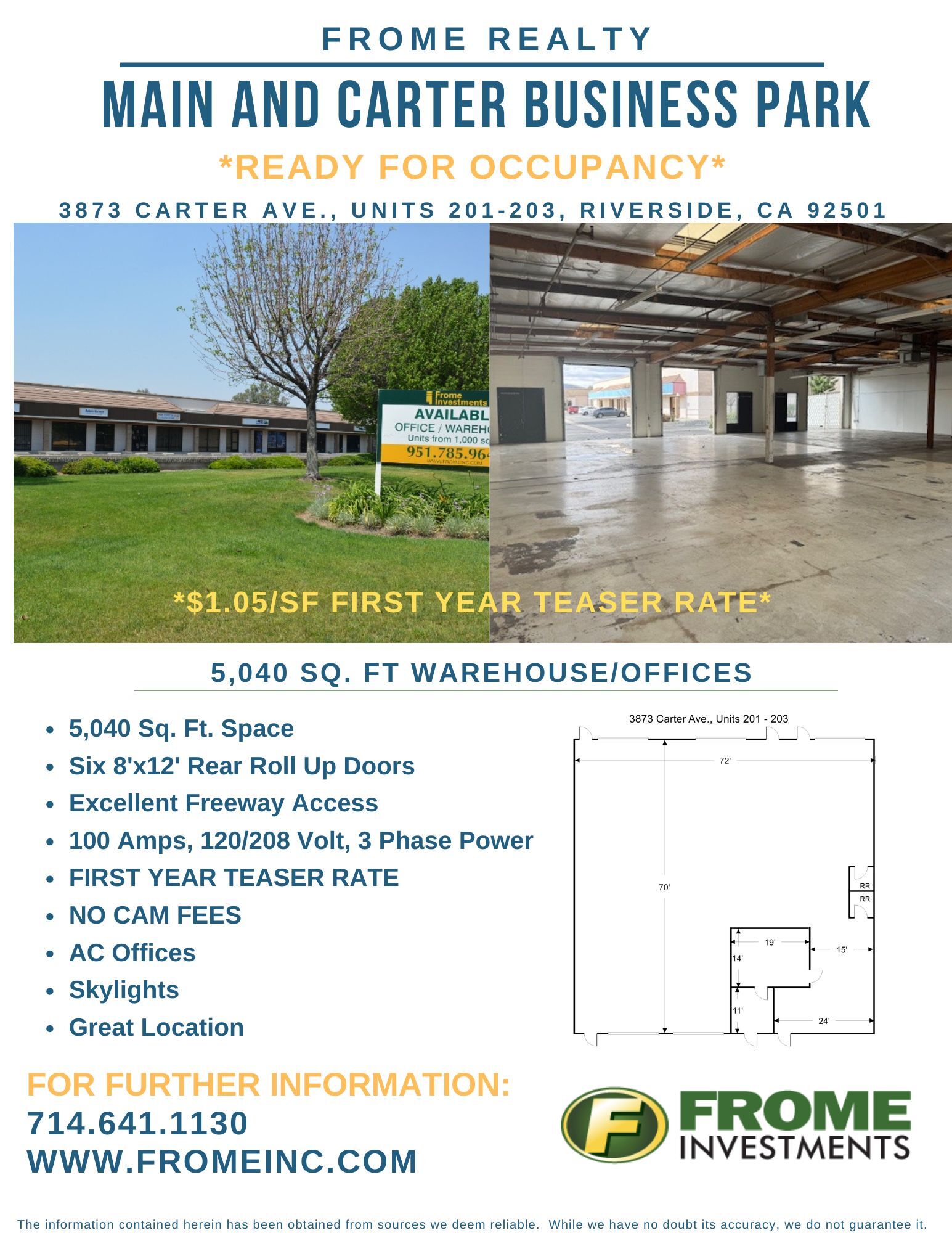 1045 N Main St, Riverside, CA for lease Interior Photo- Image 1 of 13