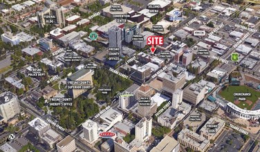 2125-2139 Kern St, Fresno, CA - AERIAL  map view - Image1