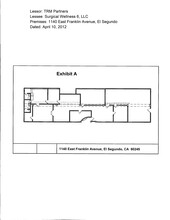 1140 E Franklin Ave, El Segundo, CA à louer Plan de site- Image 2 de 2