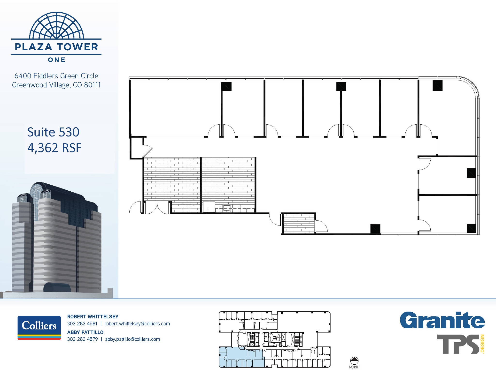 6400 S Fiddlers Green Cir, Greenwood Village, CO for lease Floor Plan- Image 1 of 2