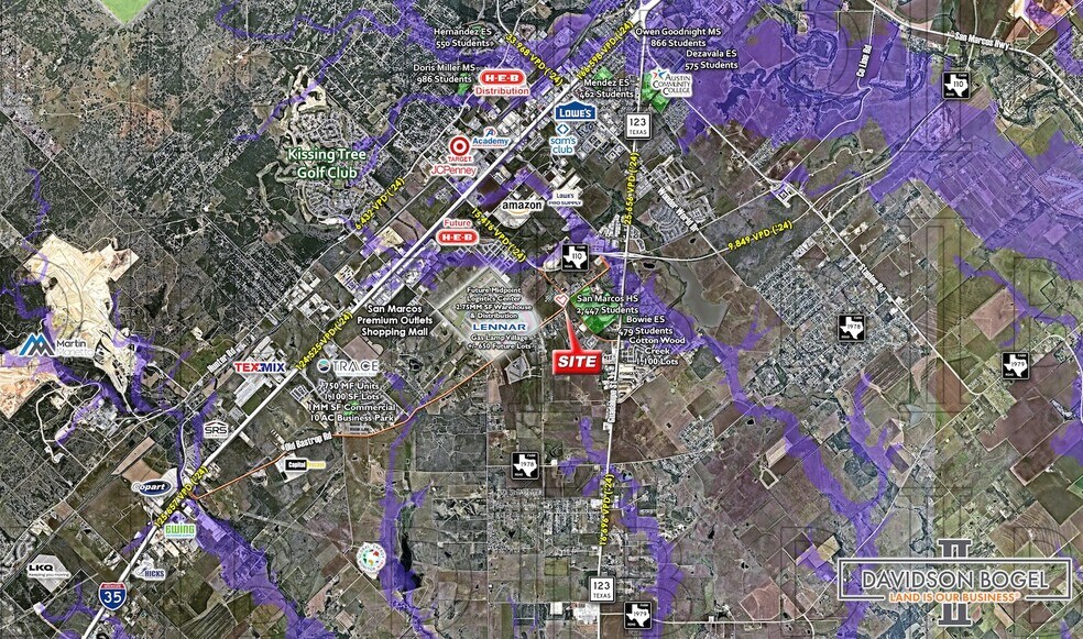 SWC - Old Bastrop Rd. & Rattler Rd., San Marcos, TX à vendre - Photo du bâtiment - Image 2 de 2