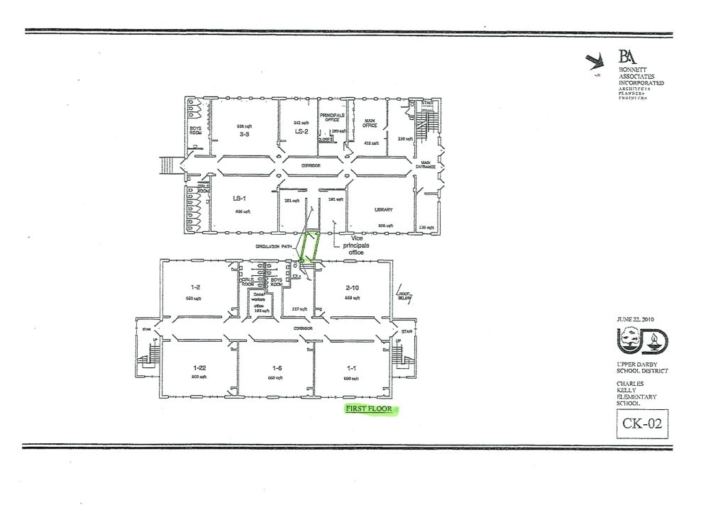 3400 Dennison Ave, Drexel Hill, PA à louer Plan d’étage- Image 1 de 1
