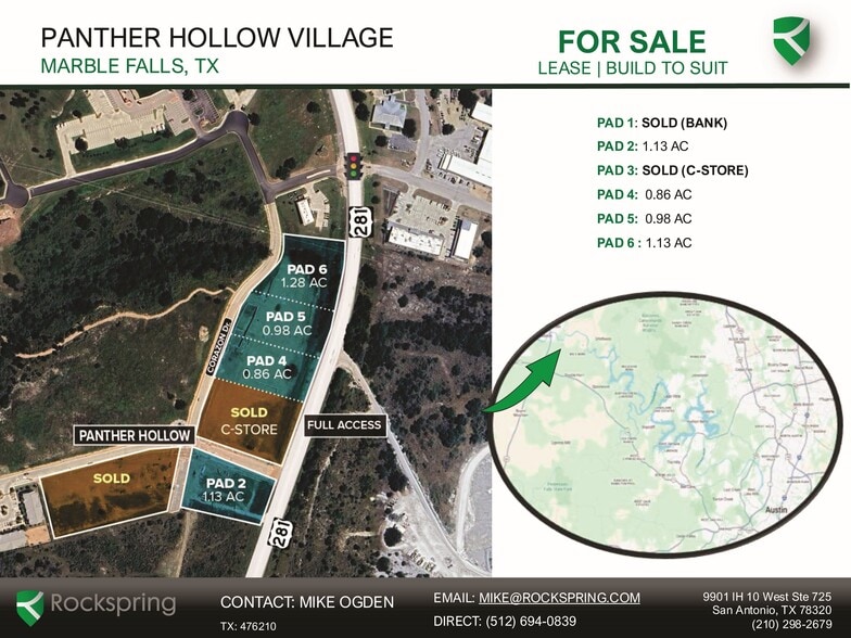 804 US-281 Marble Fls, Marble Falls, TX à vendre - Plan de site - Image 2 de 2