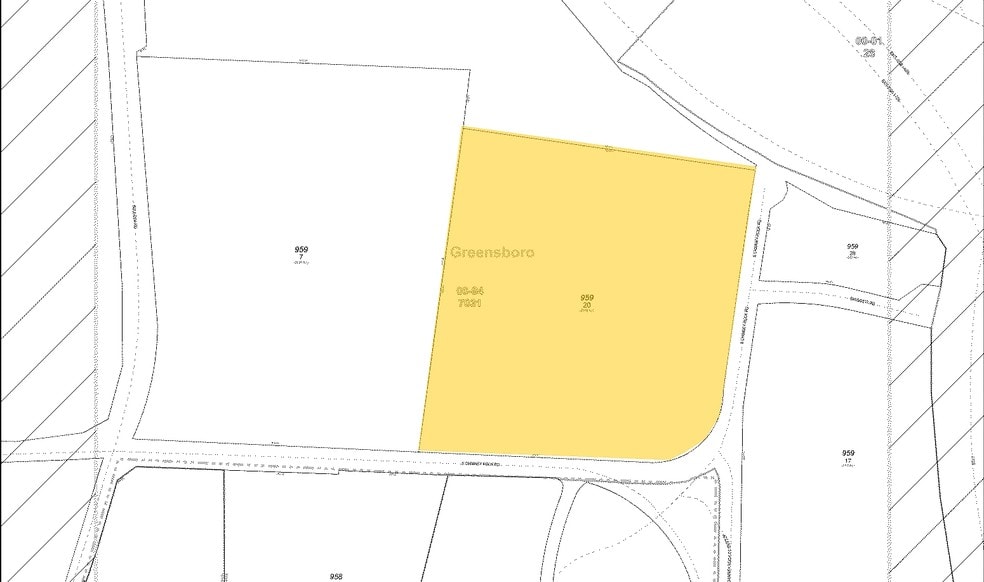 314 S Chimney Rock Rd, Greensboro, NC for lease - Plat Map - Image 2 of 2