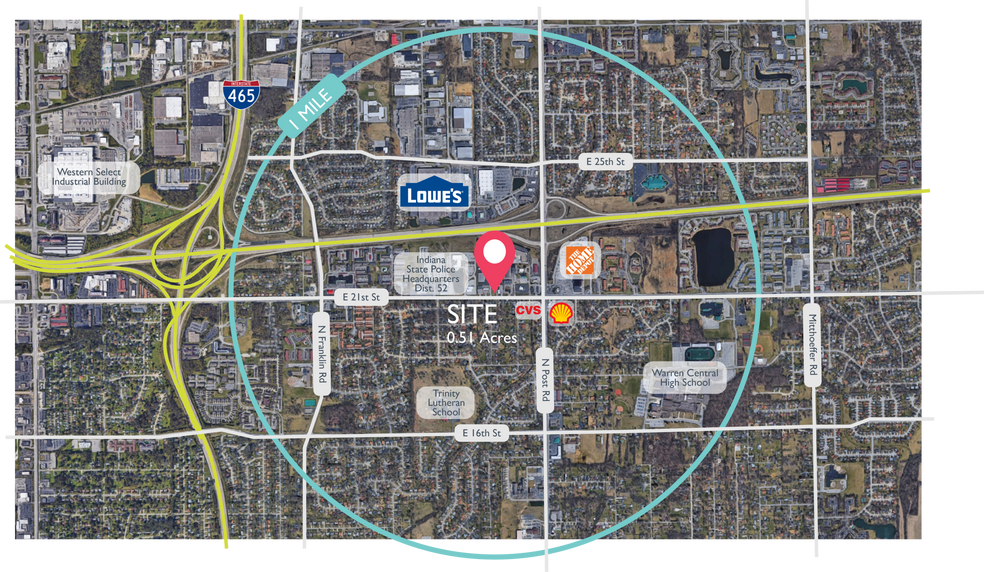 8800 E 21st St, Indianapolis, IN à vendre - Photo du bâtiment - Image 1 de 3