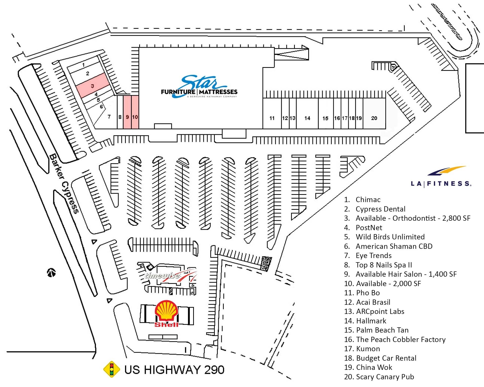 12312-12320 Barker Cypress Rd, Cypress, TX for lease Site Plan- Image 1 of 2