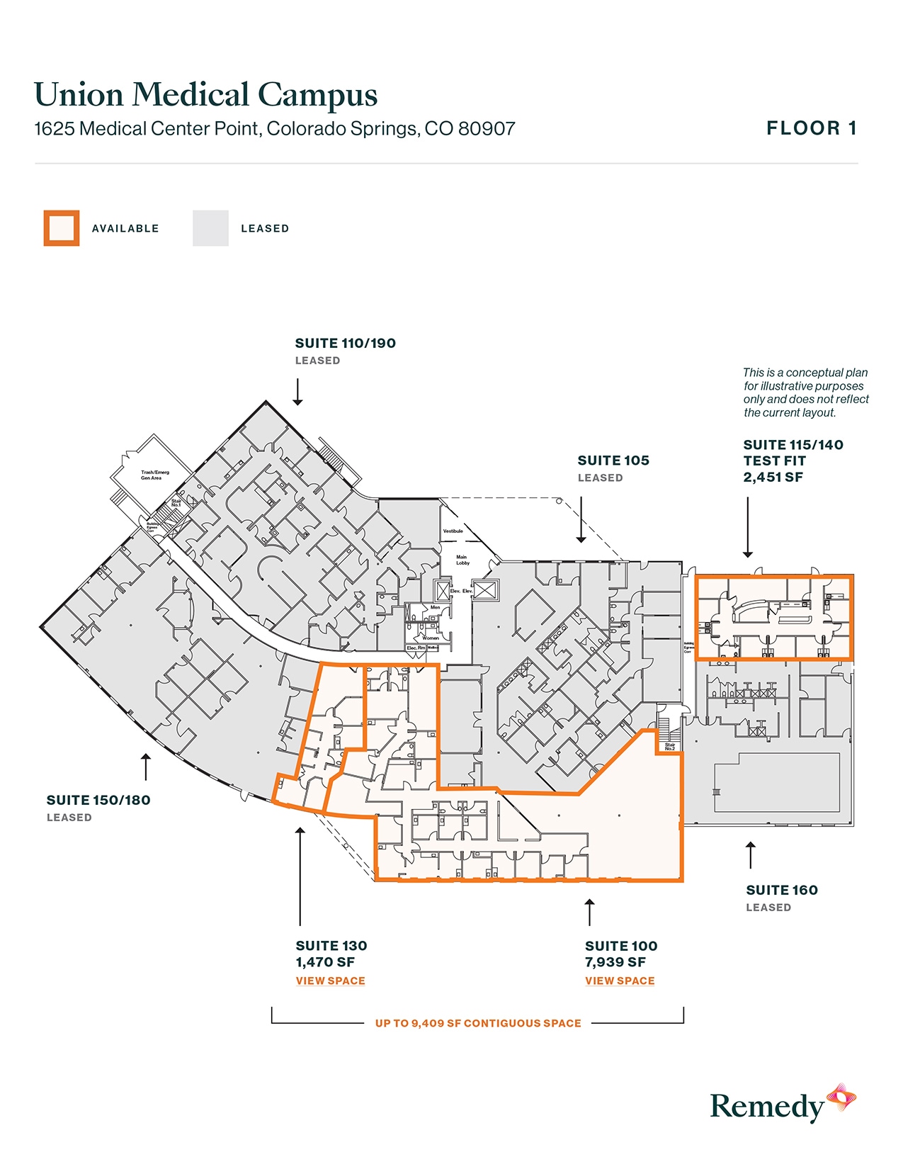 1625 Medical Center Pt, Colorado Springs, CO for lease Floor Plan- Image 1 of 2