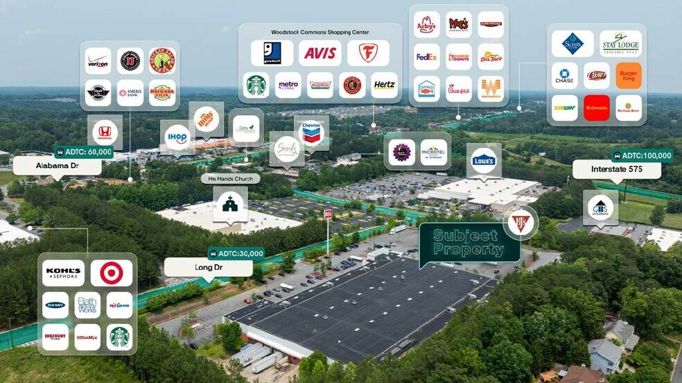 105 Long Dr, Woodstock, GA à vendre - Photo du bâtiment - Image 2 de 3