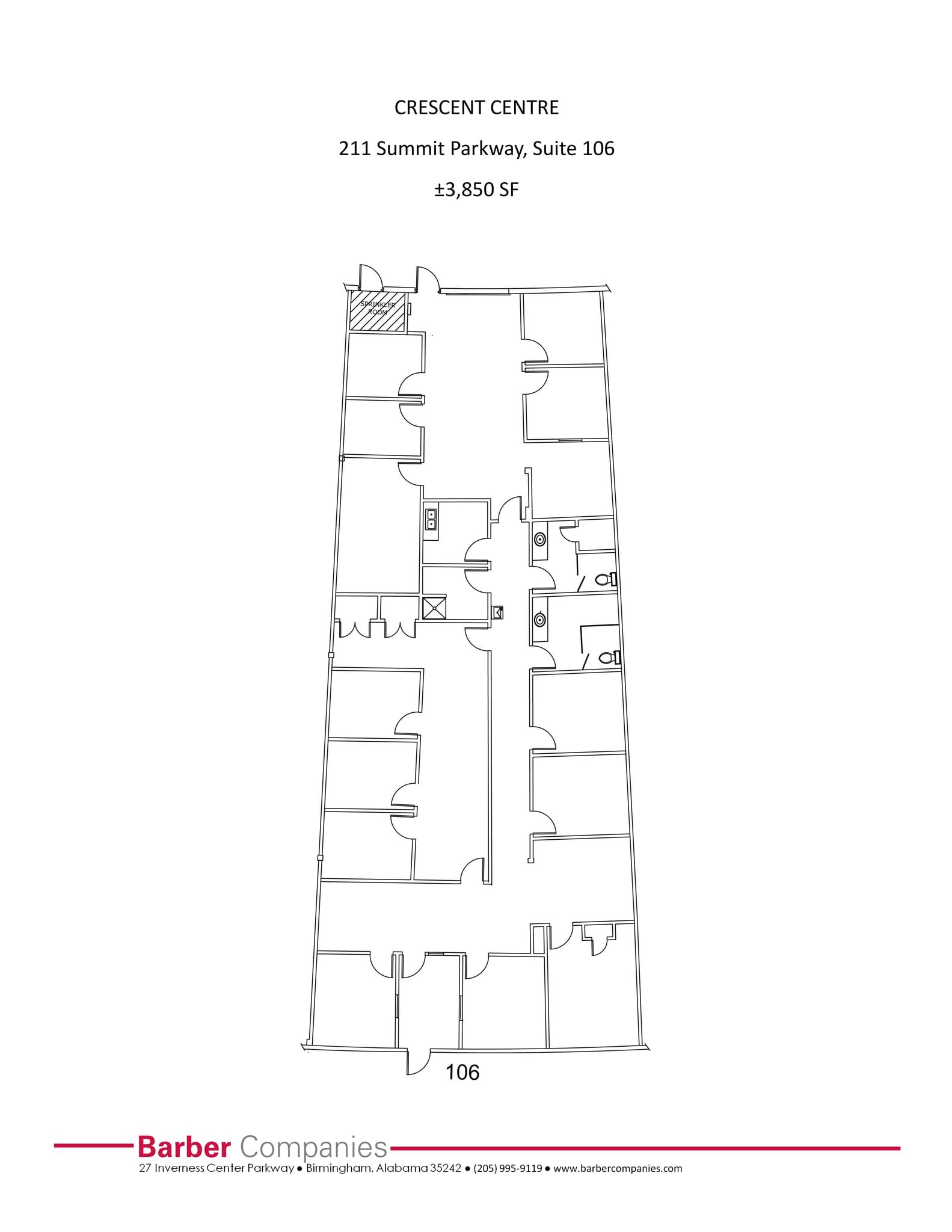 211 Summit Pky, Homewood, AL à louer Plan de site- Image 1 de 1