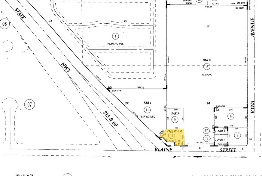 1395 W Blaine St, Riverside, CA à vendre - Plan cadastral - Image 2 de 4