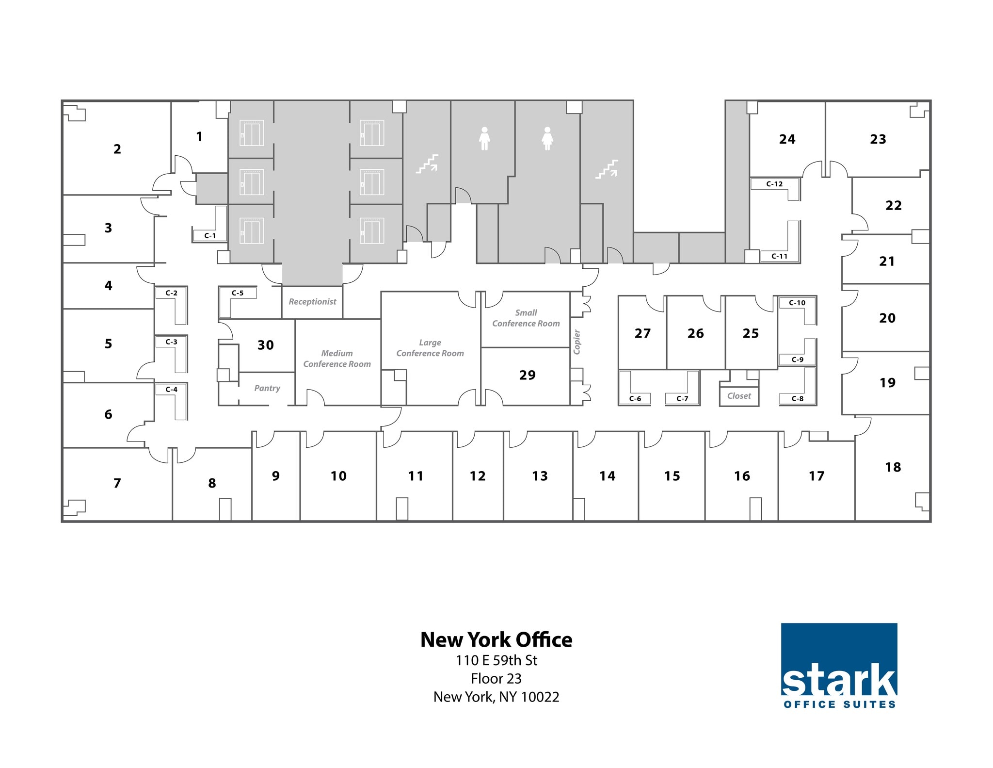 110 E 59th St, New York, NY à louer Plan d’étage- Image 1 de 7