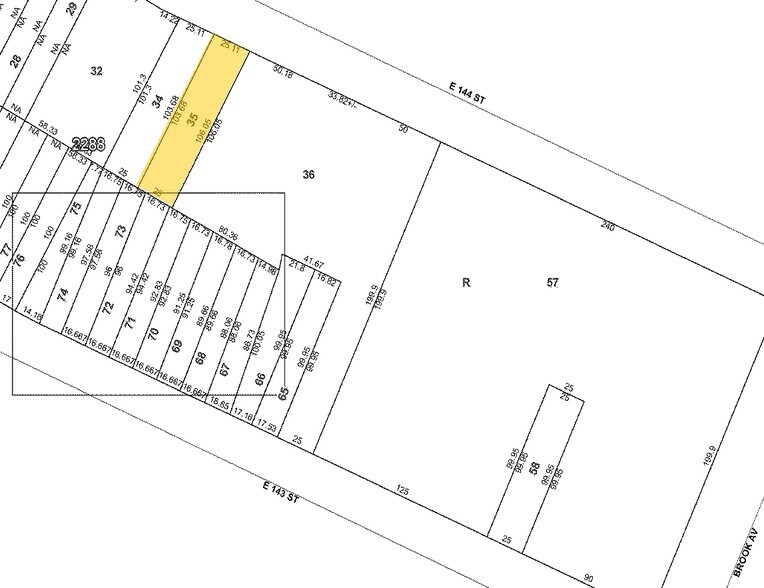 458 E 144th St, Bronx, NY à vendre - Plan cadastral - Image 2 de 2