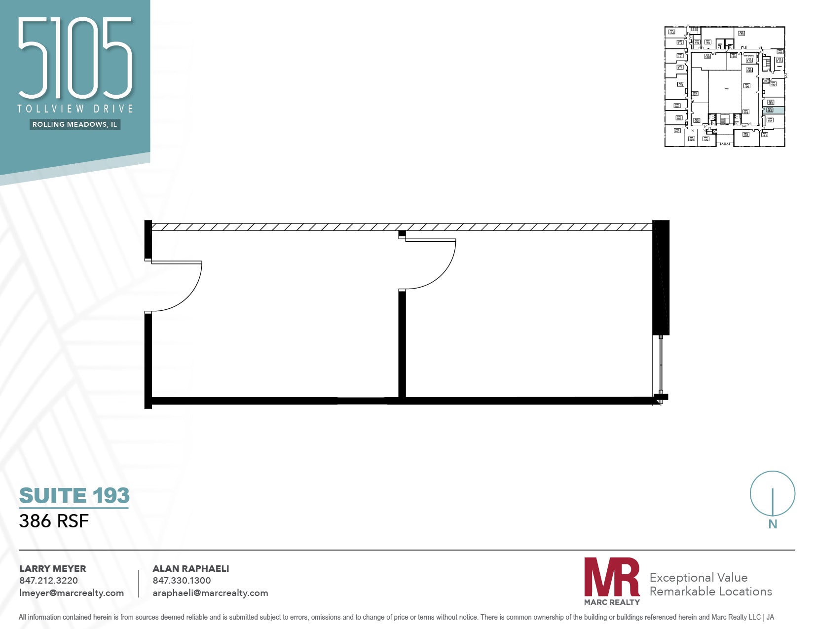 5105 Tollview Dr, Rolling Meadows, IL à louer Plan d’étage- Image 1 de 1