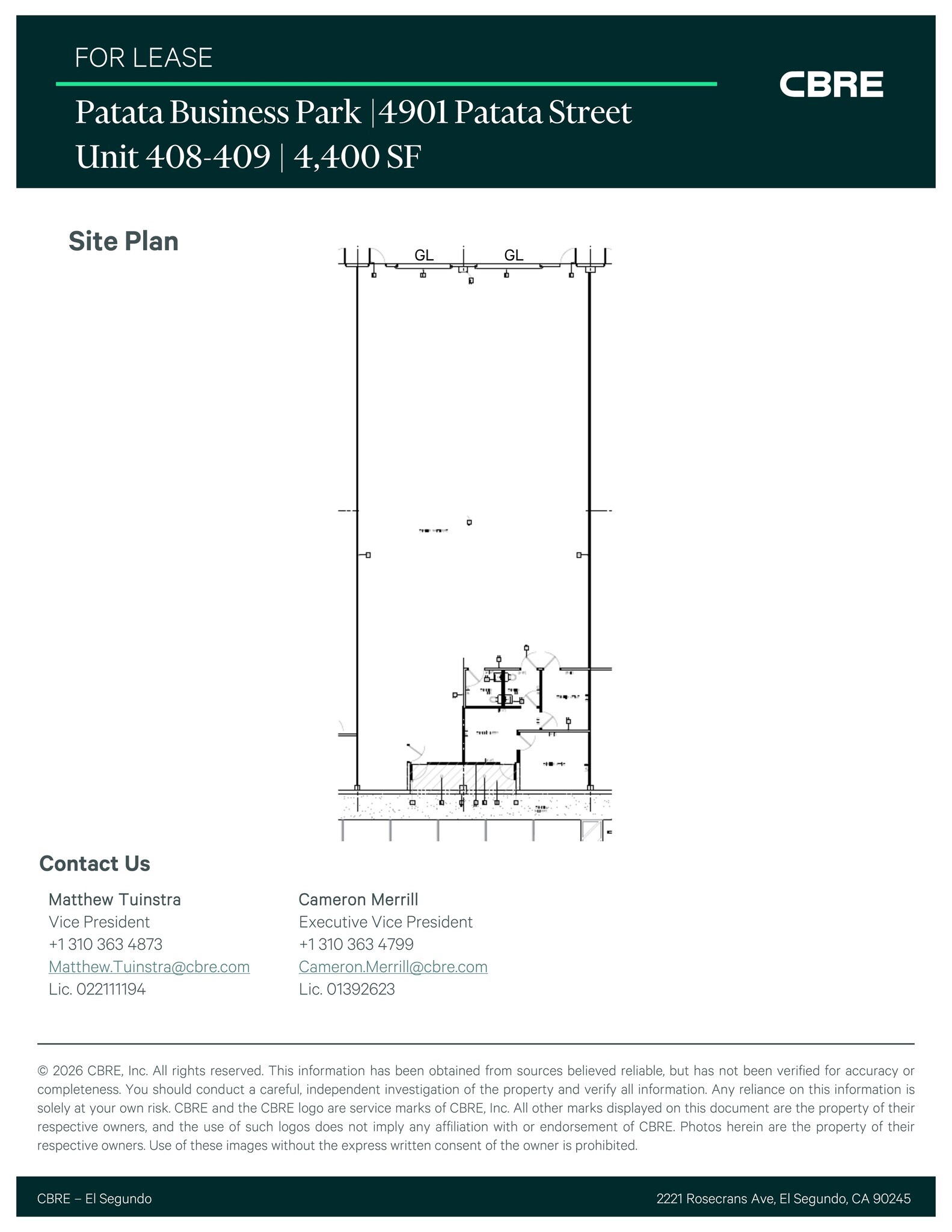 4901 Patata St, Cudahy, CA for lease Site Plan- Image 1 of 1