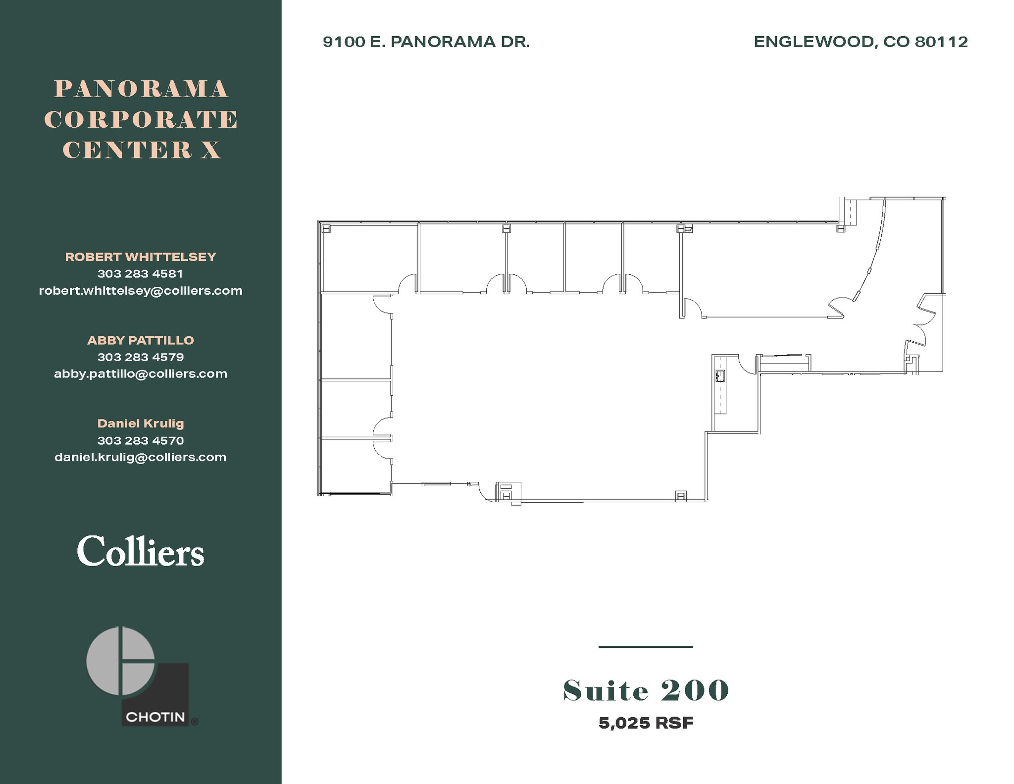 9100 E Panorama Dr, Englewood, CO for lease Floor Plan- Image 1 of 1