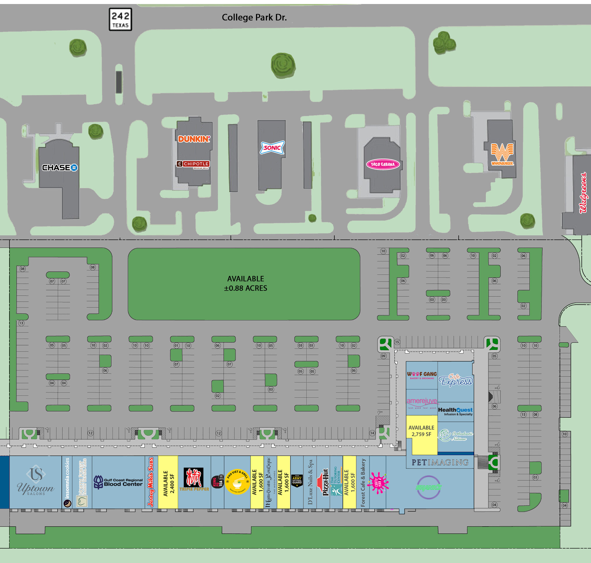 3091 College Park Dr, The Woodlands, TX à louer Plan de site- Image 1 de 1