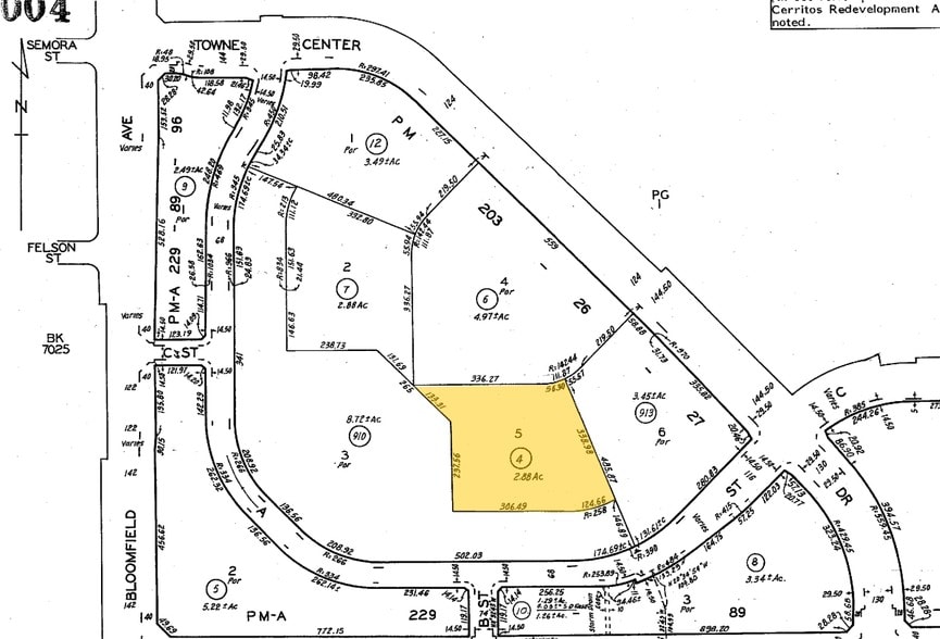 12750 Center Court Dr, Cerritos, CA for lease - Plat Map - Image 2 of 7