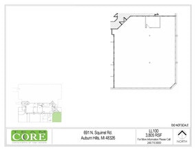 691 N Squirrel Rd, Auburn Hills, MI for lease Floor Plan- Image 1 of 1
