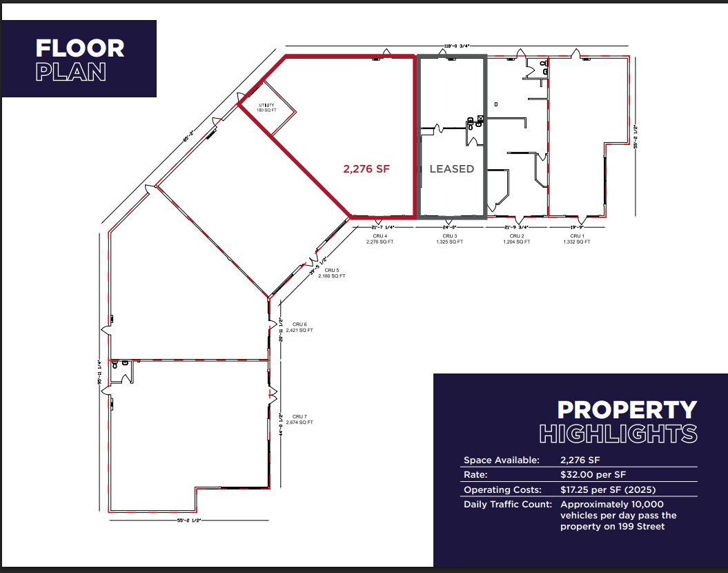5244 199th St NW, Edmonton, AB for lease Floor Plan- Image 1 of 1