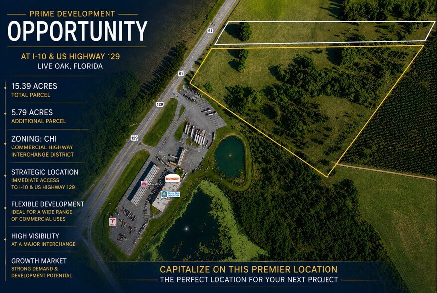 I-10 & US 129 Gateway Site, Live Oak, FL à louer - Photo du bâtiment - Image 1 de 11