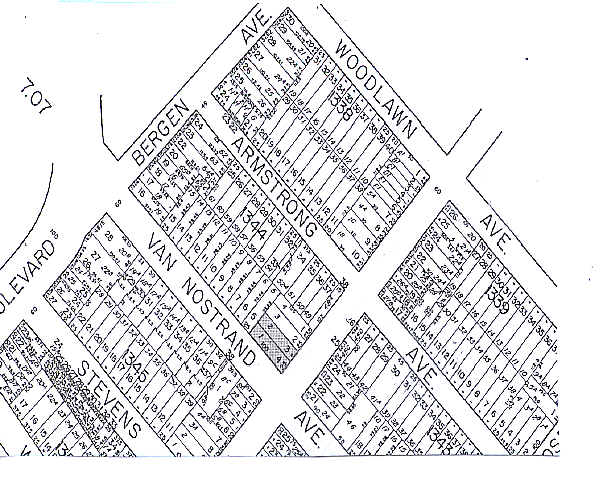 190-192 Van Nostrand Ave, Jersey City, NJ à vendre - Plan cadastral - Image 2 de 3