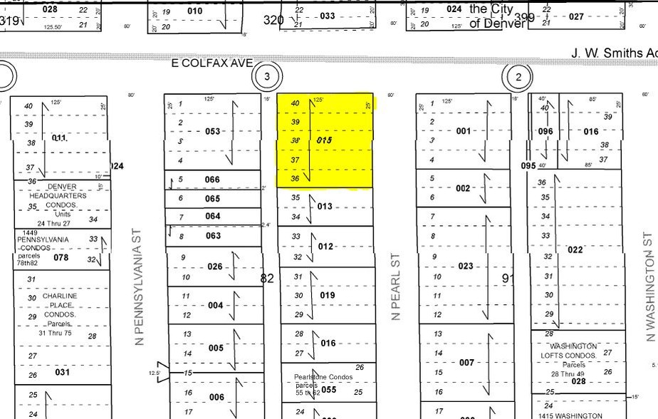 520-534 E Colfax Ave, Denver, CO à vendre - Plan cadastral - Image 1 de 1