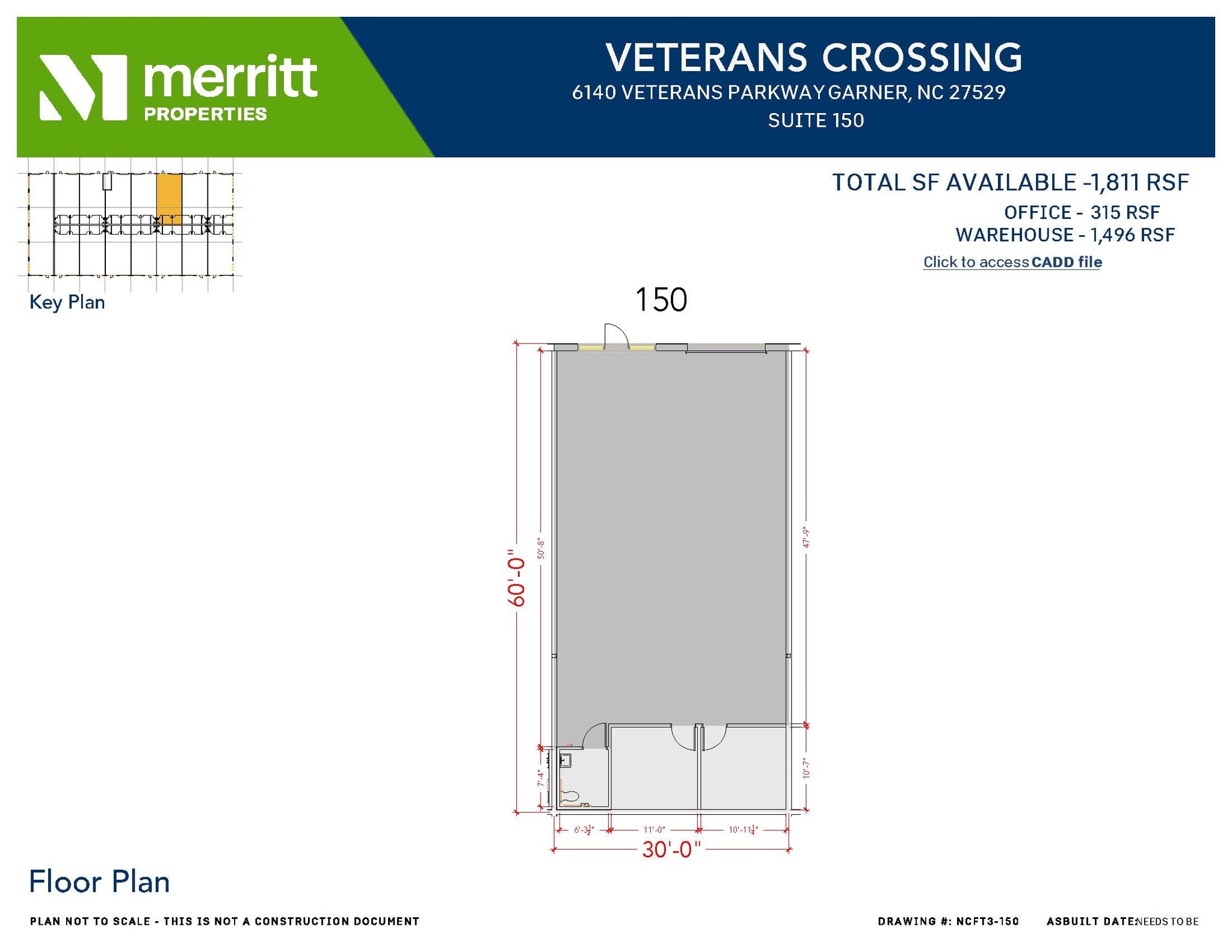 6100 NC Highway 42 W, Garner, NC for lease Floor Plan- Image 1 of 3