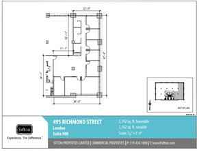 495 Richmond St, London, ON à louer Plan d  tage- Image 1 de 1