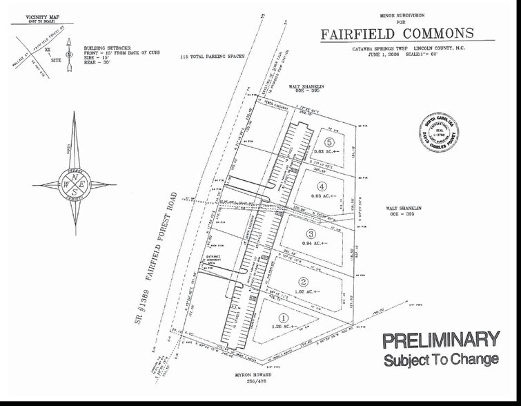 Fairfield Forest Rd, Denver, NC à vendre - Plan cadastral - Image 3 de 3