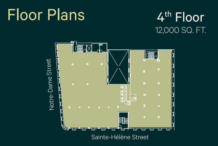 372-396 Rue Notre-Dame O, Montréal, QC for lease Floor Plan- Image 1 of 4