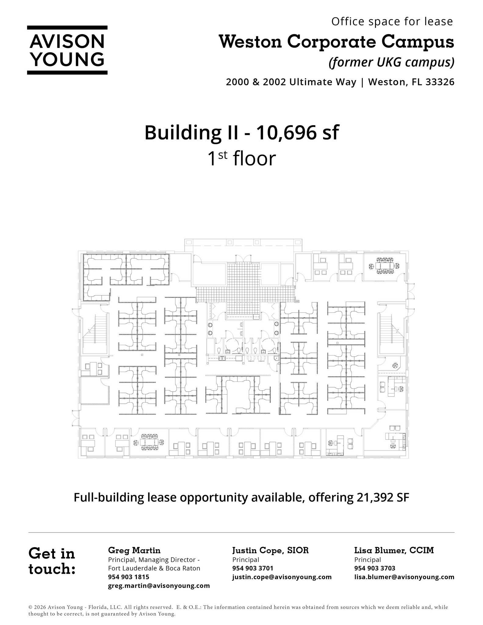 2000 Ultimate Way, Weston, FL for lease Floor Plan- Image 1 of 1