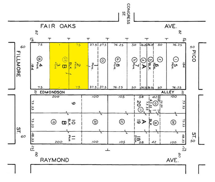 712-714 Fair Oaks Ave, South Pasadena, CA for lease - Plat Map - Image 2 of 19