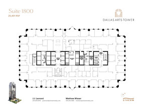 2200 Ross Ave, Dallas, TX à louer Plan d  tage- Image 1 de 1