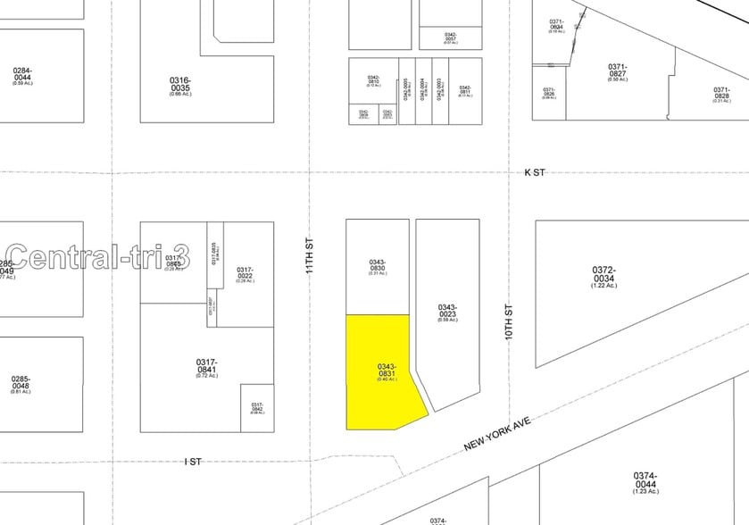 1099 New York Ave NW, Washington, DC for lease - Plat Map - Image 2 of 10