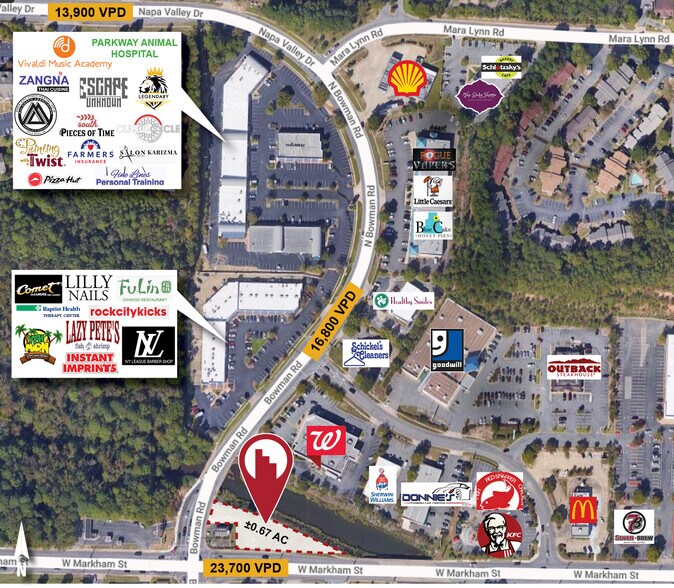 W. Markham, Little Rock, AR for sale - Building Photo - Image 2 of 4