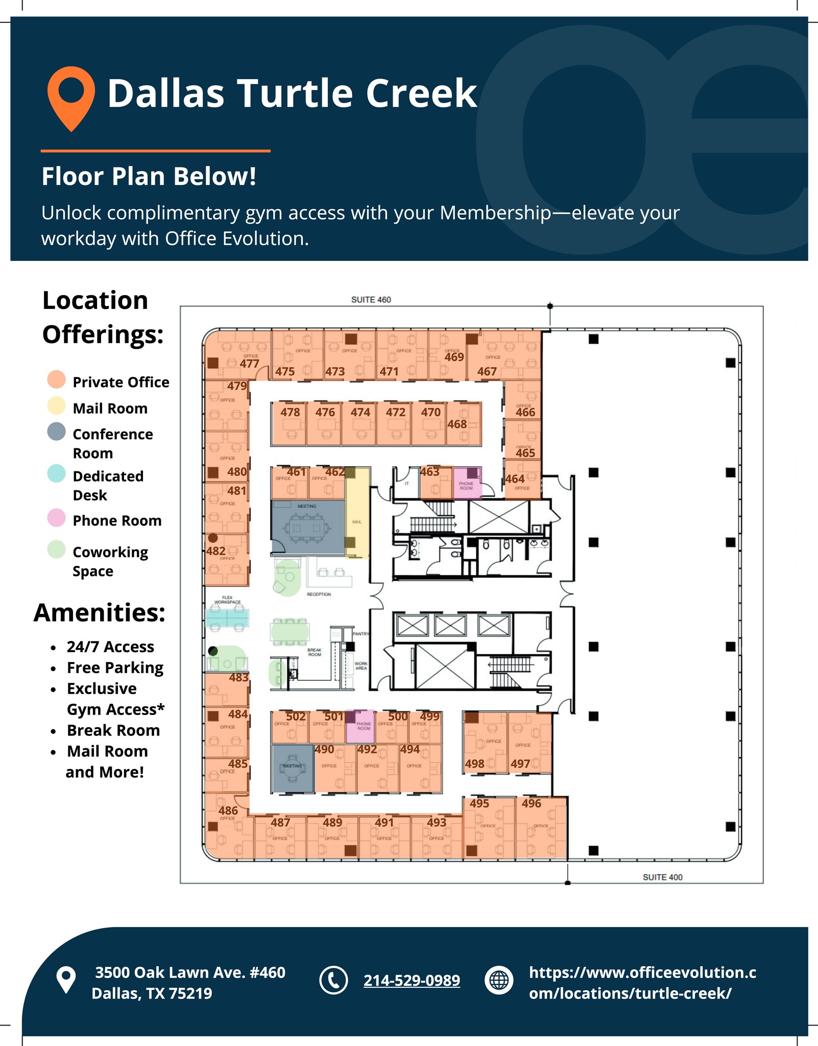 3500 Oak Lawn Ave, Dallas, TX à louer Plan de site- Image 1 de 2