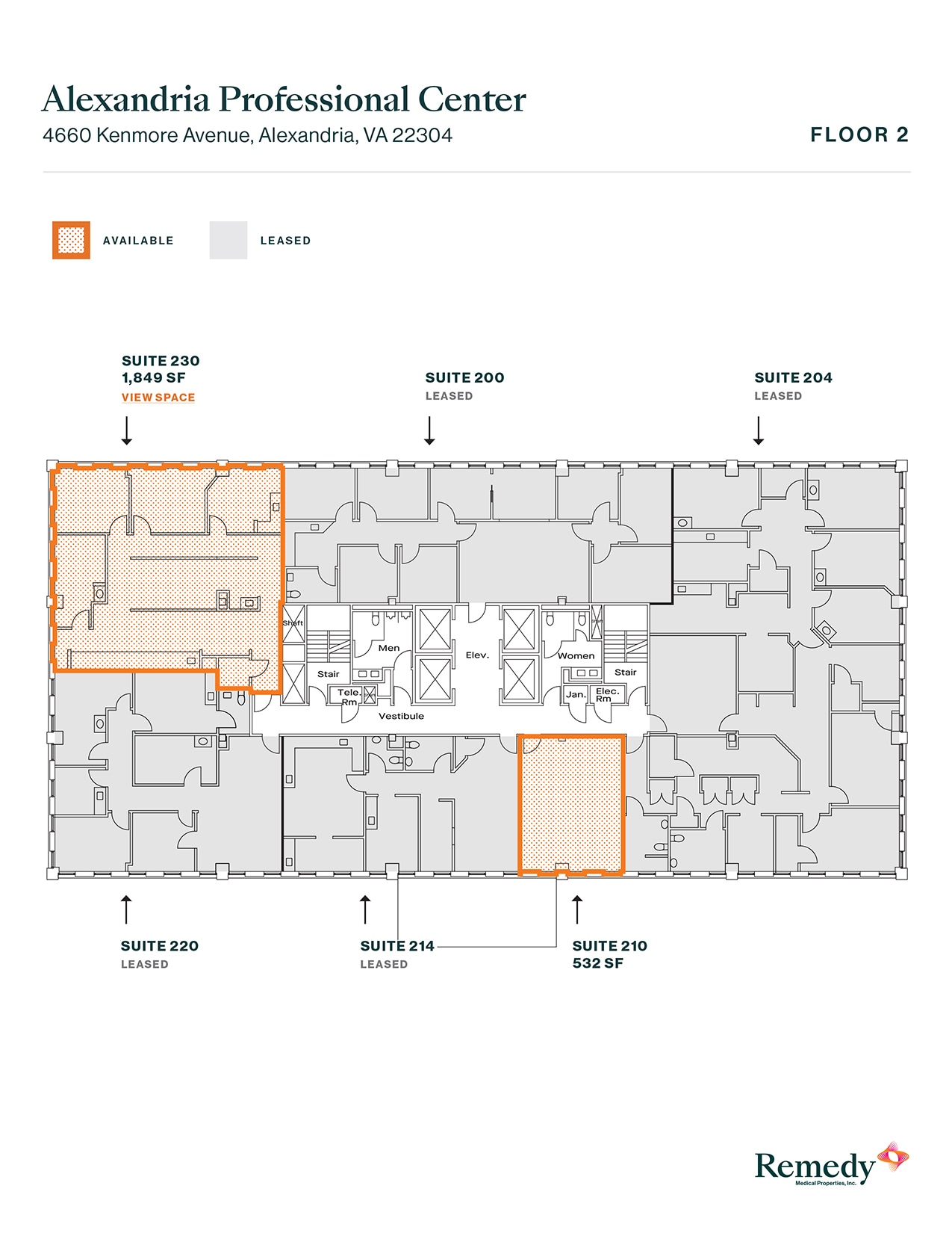 4660 Kenmore Ave, Alexandria, VA for lease Floor Plan- Image 1 of 2