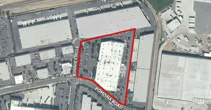 311 Bonnie Cir, Corona, CA - Aerial map view